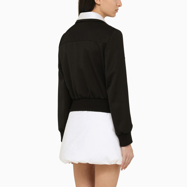 Prada Black Wool Single-breasted Jacket With Jewelled Buttons - Women - Piano Luigi