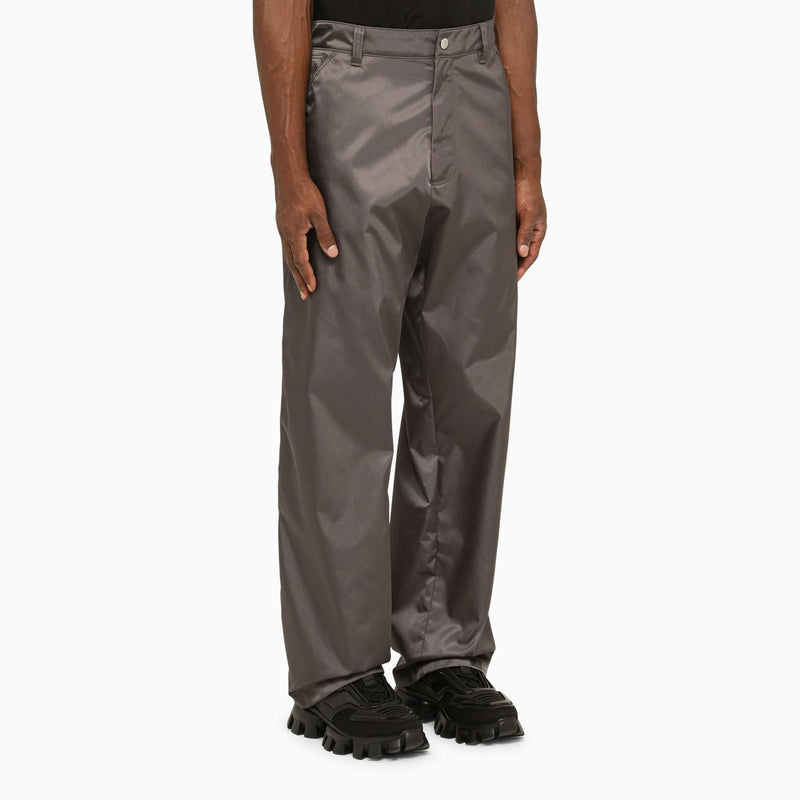 Prada Iron-coloured Re-nylon Trousers - Men - Piano Luigi