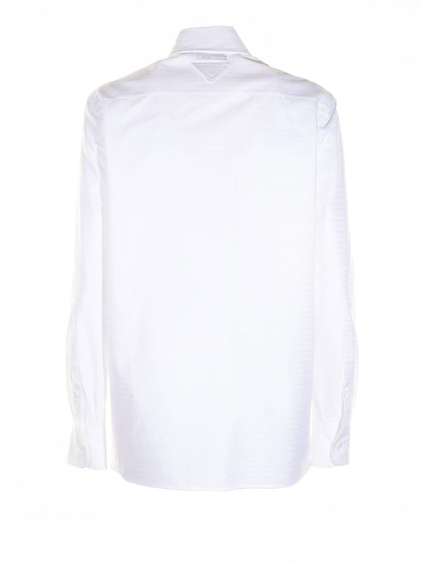 Prada Jacquard Poplin Shirt - Women - Piano Luigi