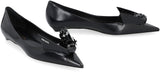 Prada Leather Pointy-toe Ballet Flats - Women - Piano Luigi