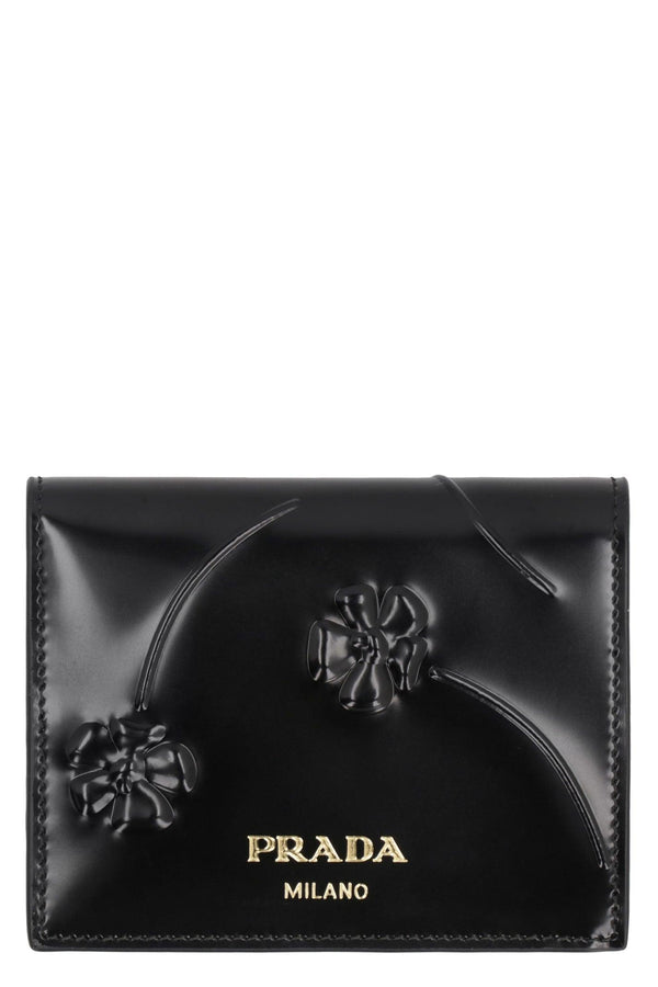 Prada Logo Leather Wallet - Women - Piano Luigi