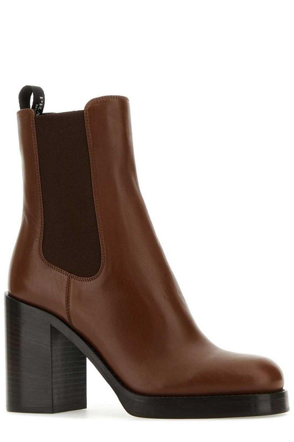 Prada Rounded-toe Ankle Boots - Women - Piano Luigi