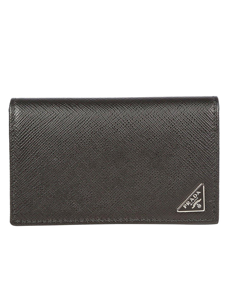 Prada Saffiano Flap Card Holder - Men - Piano Luigi