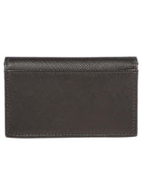 Prada Saffiano Flap Card Holder - Men - Piano Luigi