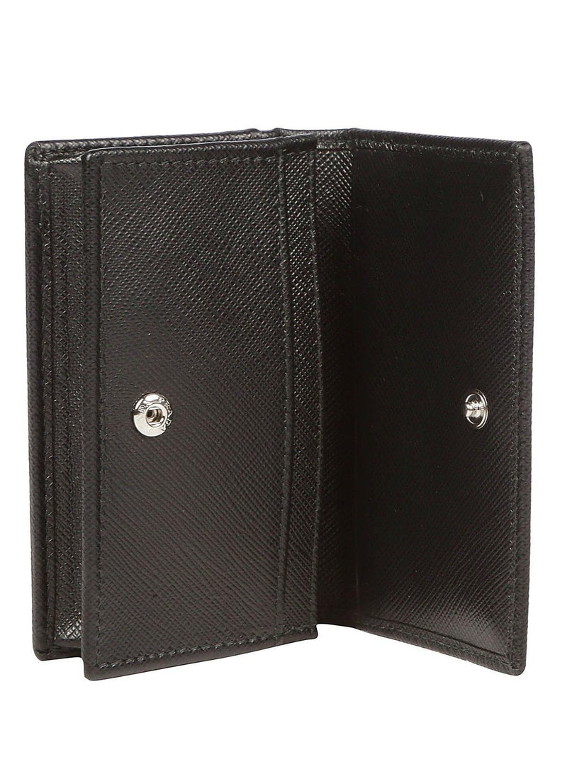 Prada Saffiano Flap Card Holder - Men - Piano Luigi