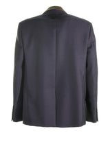 Prada Single-breasted Jacket In Blue Mohair Wool - Men - Piano Luigi