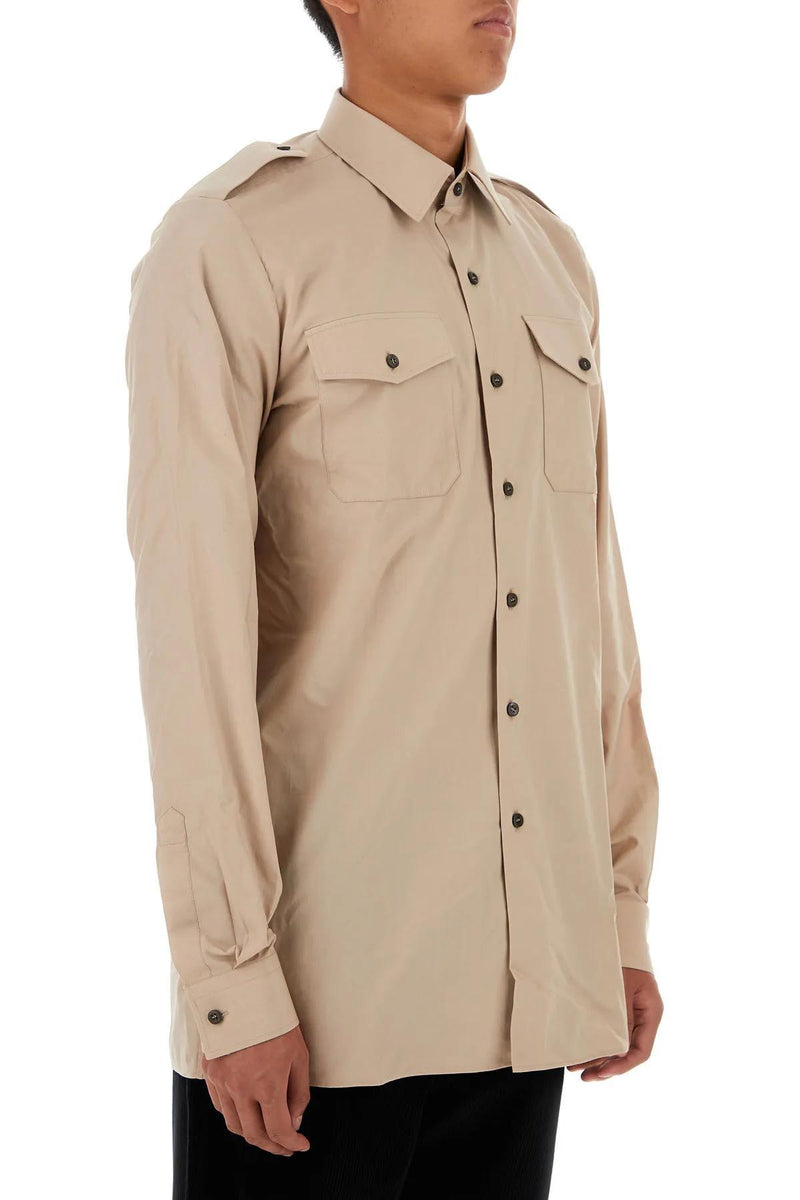 Prada Skin Pink Poplin Shirt - Men - Piano Luigi