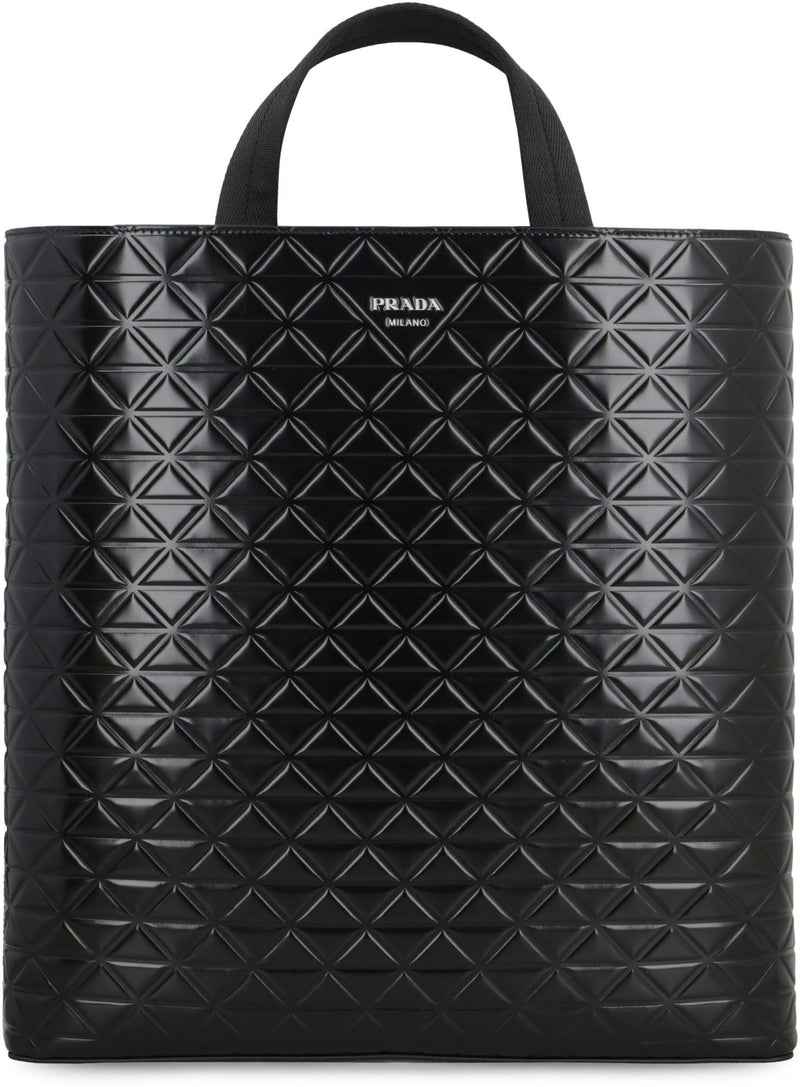 Prada Smooth Leather Tote Bag - Men - Piano Luigi