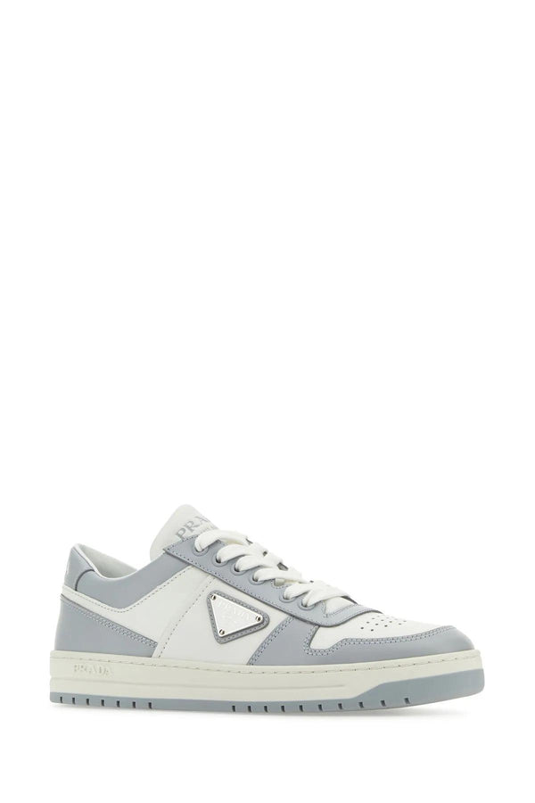 Prada Two-tone Leather Downtown Sneakers - Women - Piano Luigi