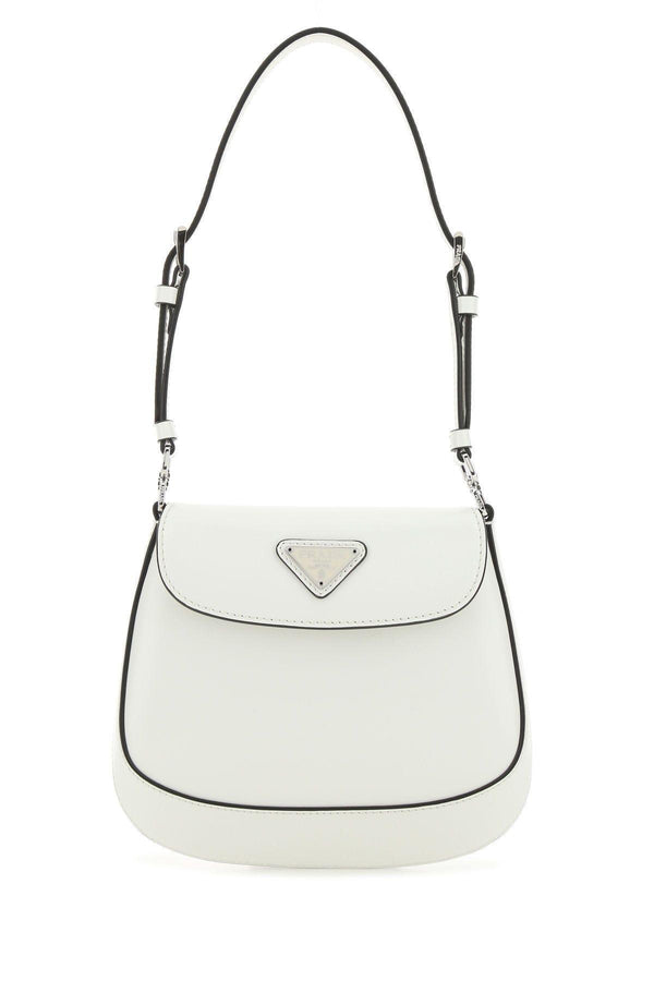 Prada White Leather Mini Cleo Handbag - Women - Piano Luigi