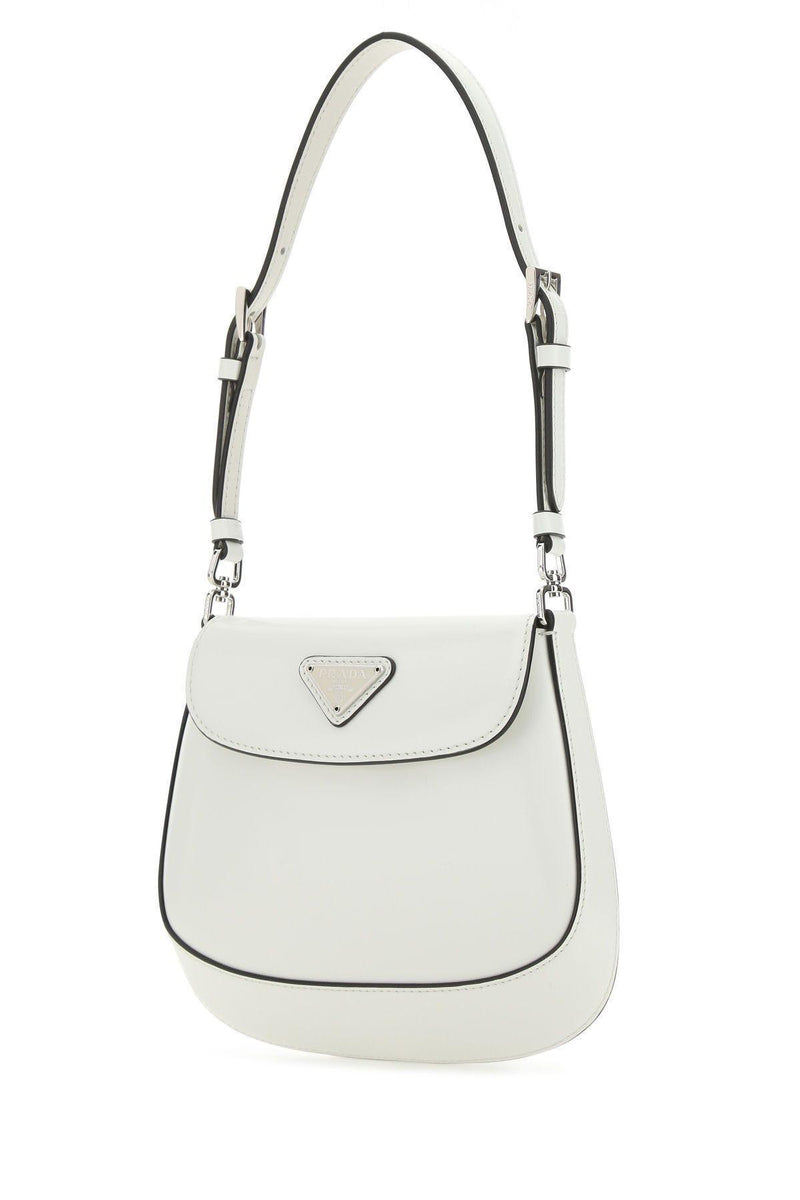 Prada White Leather Mini Cleo Handbag - Women - Piano Luigi