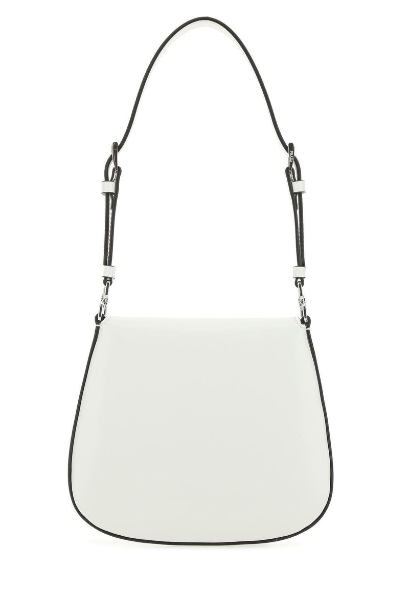 Prada White Leather Mini Cleo Handbag - Women - Piano Luigi