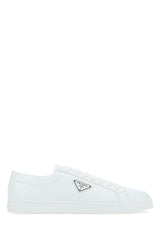 Prada White Leather Sneakers - Men - Piano Luigi