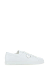 Prada White Leather Sneakers - Men - Piano Luigi