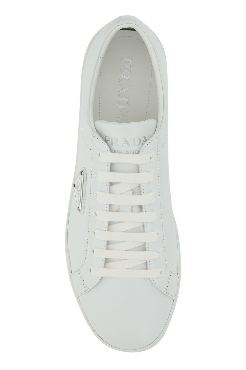 Prada White Leather Sneakers - Men - Piano Luigi