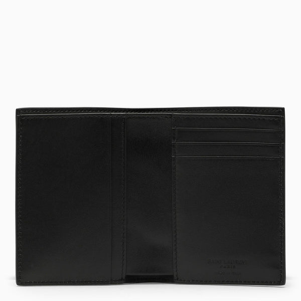 Saint Laurent Black Leather Vertical Wallet - Men - Piano Luigi