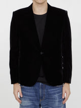 Saint Laurent Black Velvet Jacket - Men - Piano Luigi