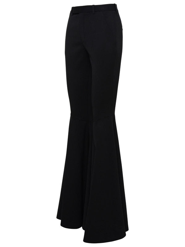 Saint Laurent Black Wool Pants - Women - Piano Luigi