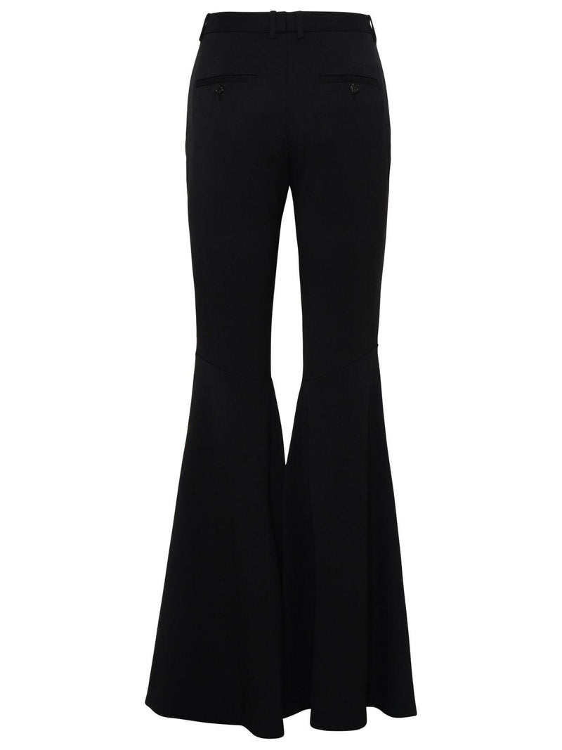 Saint Laurent Black Wool Pants - Women - Piano Luigi