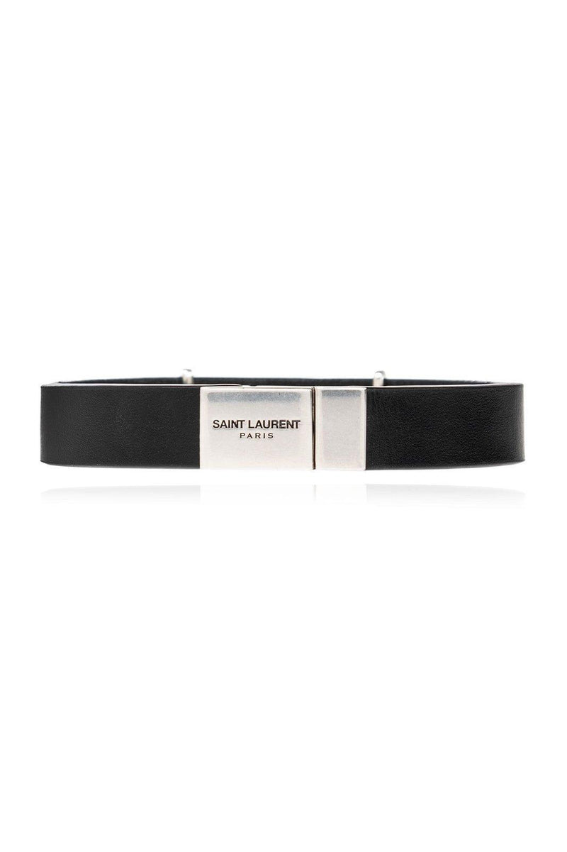 Saint Laurent Bracelet Cassandre Logo Plaque Bracelet - Men - Piano Luigi