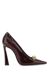 Saint Laurent Burgundy Leather Silvana 110 Pumps - Women - Piano Luigi