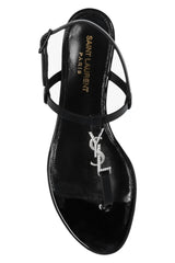 Saint Laurent Cassandra Logo Plaque Sandals - Women - Piano Luigi