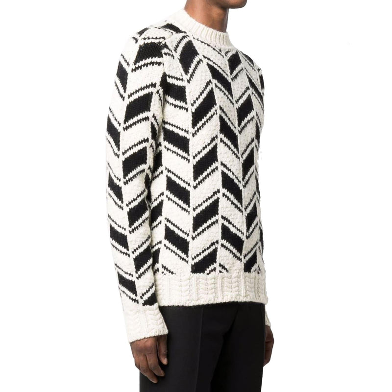 Saint Laurent Chevron Motif Sweater - Men - Piano Luigi