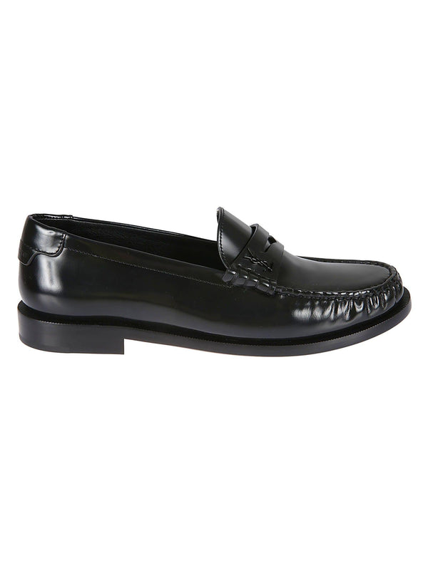 Saint Laurent Classic Logo Stamp Loafers - Women - Piano Luigi