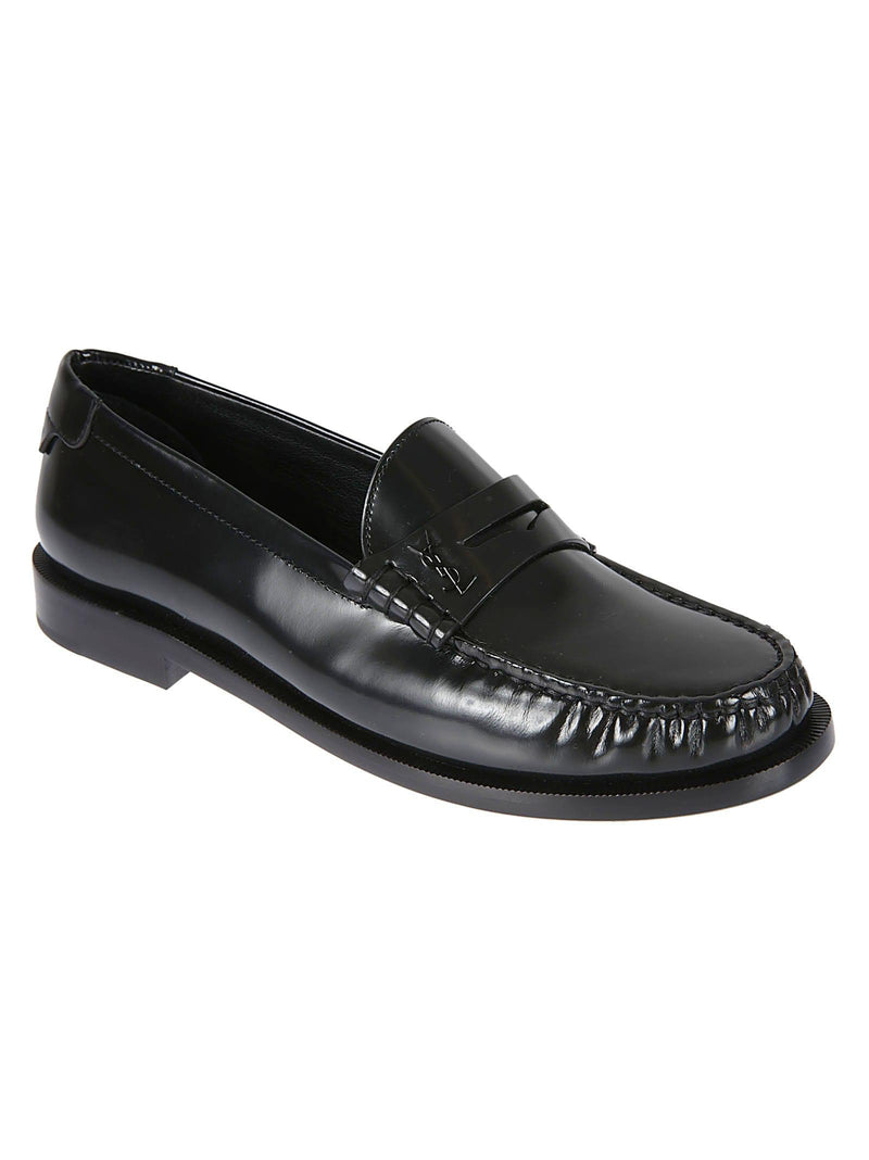 Saint Laurent Classic Logo Stamp Loafers - Women - Piano Luigi