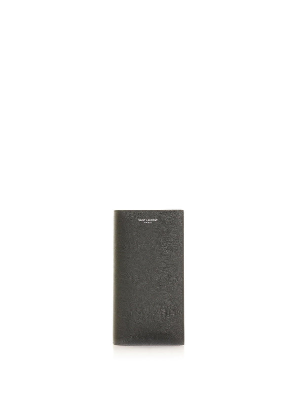 Saint Laurent Continental Wallet In Leather - Men - Piano Luigi