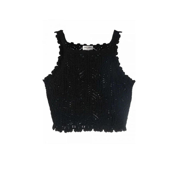 Saint Laurent Crochet Knit Top - Women - Piano Luigi