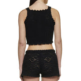 Saint Laurent Crochet Knit Top - Women - Piano Luigi