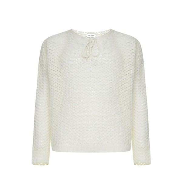 Saint Laurent Crochet Wool Pullover - Men - Piano Luigi