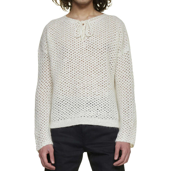 Saint Laurent Crochet Wool Pullover - Men - Piano Luigi