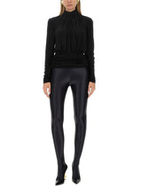 Saint Laurent Cut-out High Neck Top - Women - Piano Luigi