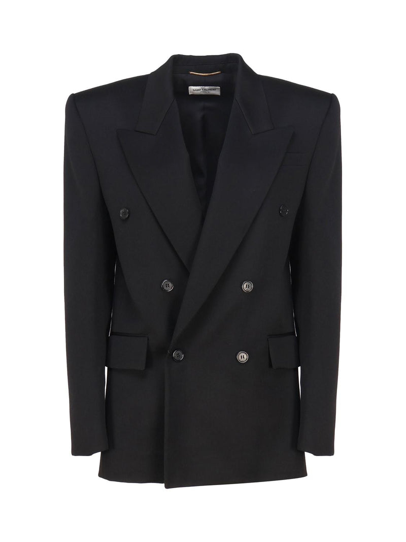 Saint Laurent Double-brasted Jacket In Wool - Women - Piano Luigi