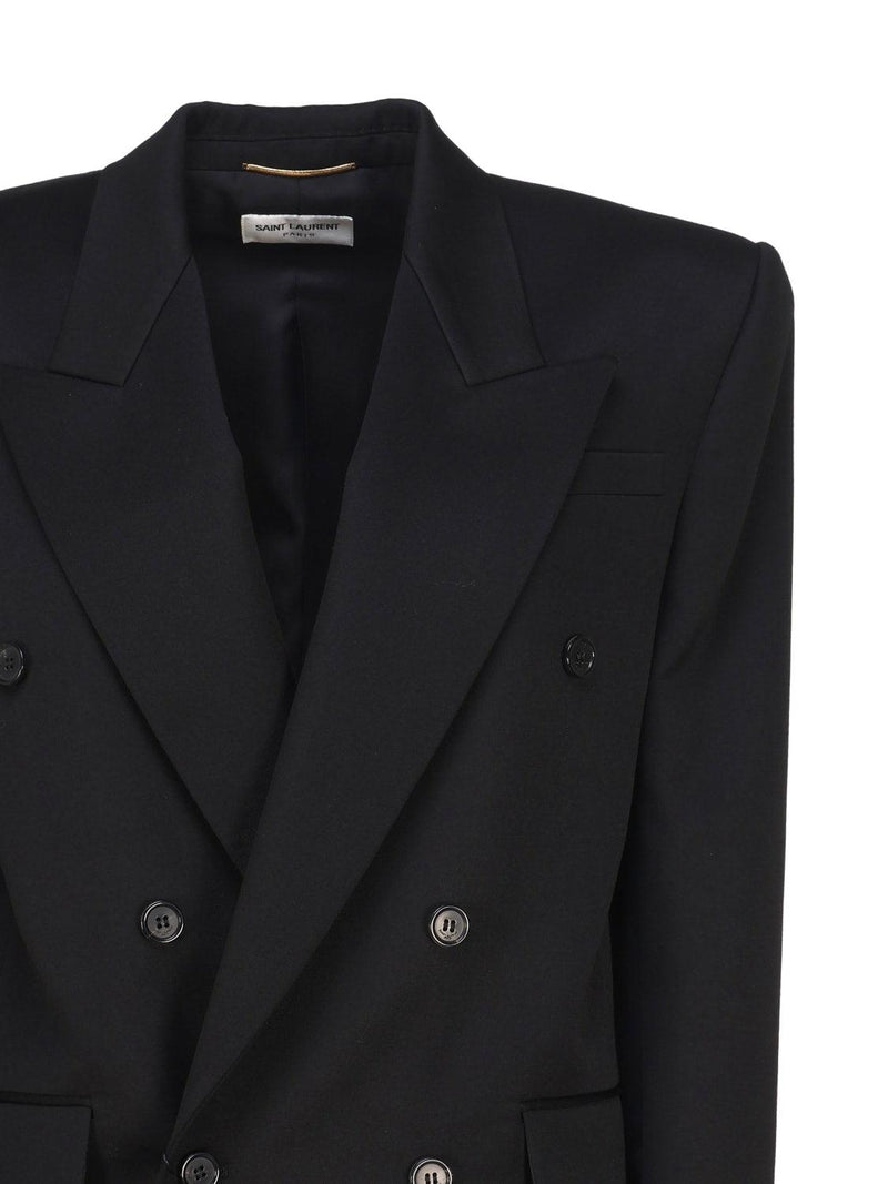 Saint Laurent Double-brasted Jacket In Wool - Women - Piano Luigi