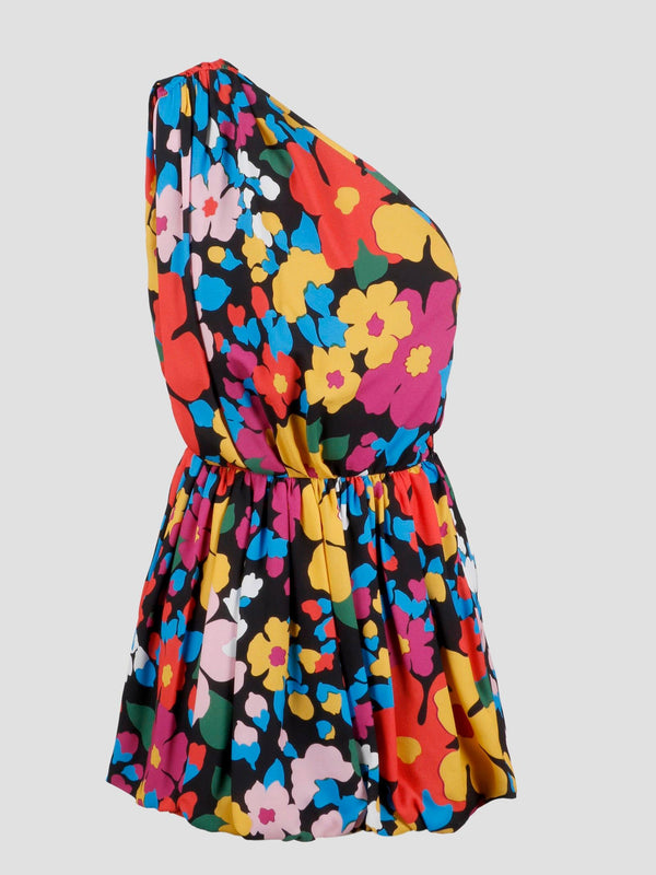 Saint Laurent Flower Sable` Mini Dress - Women - Piano Luigi