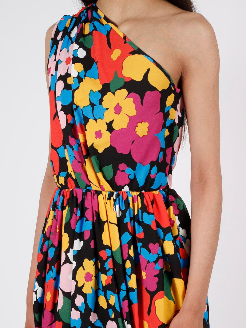 Saint Laurent Flower Sable` Mini Dress - Women - Piano Luigi