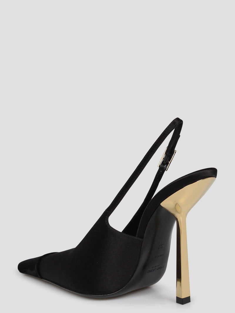 Saint Laurent Ines Pump In Crepe Satin - Women - Piano Luigi