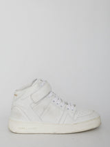 Saint Laurent Lax Sneakers In Washed-out Effect Leather - Women - Piano Luigi