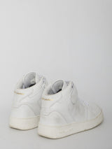 Saint Laurent Lax Sneakers In Washed-out Effect Leather - Women - Piano Luigi