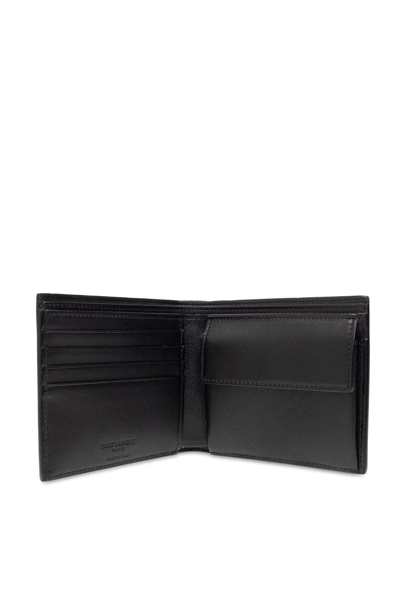 Saint Laurent Logo Detailed Bifold Wallet - Men - Piano Luigi