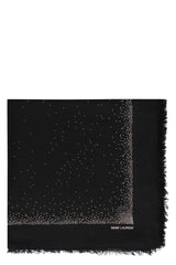 Saint Laurent Logo Detailed Dotted Scarf - Men - Piano Luigi