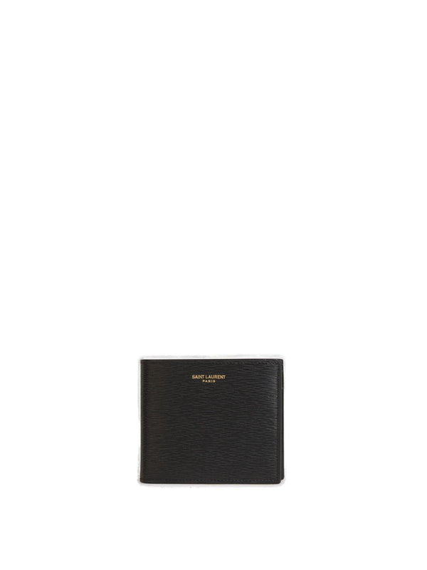 Saint Laurent Logo Engraved Bifold Wallet - Men - Piano Luigi