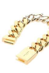 Saint Laurent Logo Engraved Chain Bracelet - Women - Piano Luigi