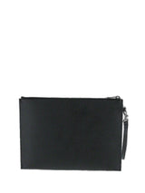 Saint Laurent Logo Printed Zip-up Clutch Bag - Men - Piano Luigi