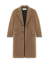 Saint Laurent Long Beige Coat - Women - Piano Luigi