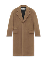 Saint Laurent Long Beige Coat - Women - Piano Luigi