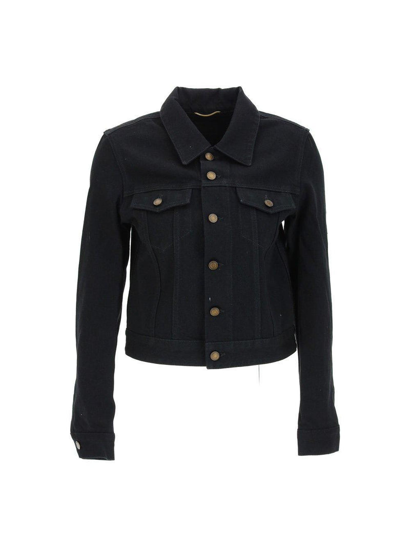 Saint Laurent Long-sleeved Denim Jacket - Women - Piano Luigi